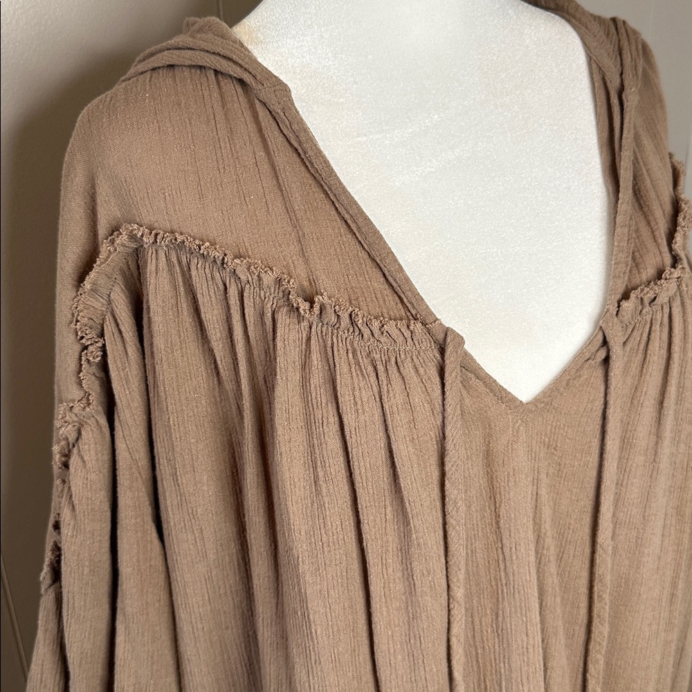 EUC Free People Soak Up the Sun Hooded Tunic Top - Picture 5 of 15